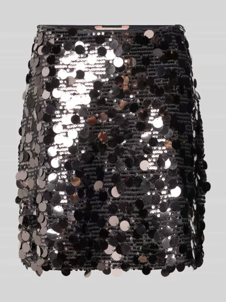 Spódnica mini z cekinowym obszyciem model ‘JADEL’ Only