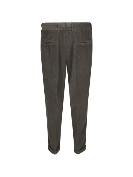 Pantaloni Paolo Pecora de catifea cord gri