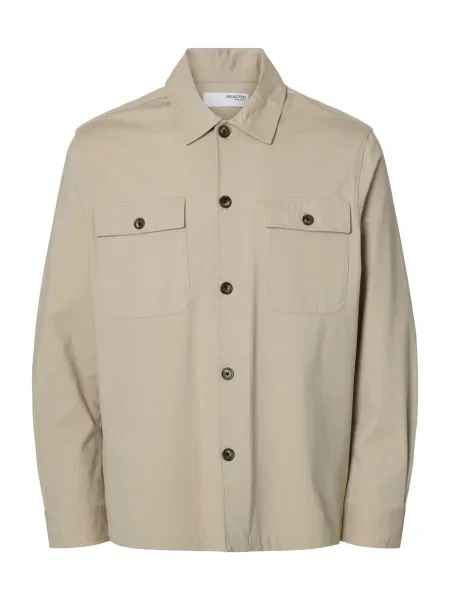 SELECTED Košile SLHLorent velbloudí