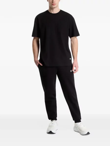 Тениска Ea7 Emporio Armani с принт черно