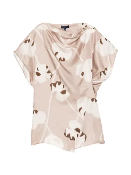Bluzka Soeur w kwiatki drapowana