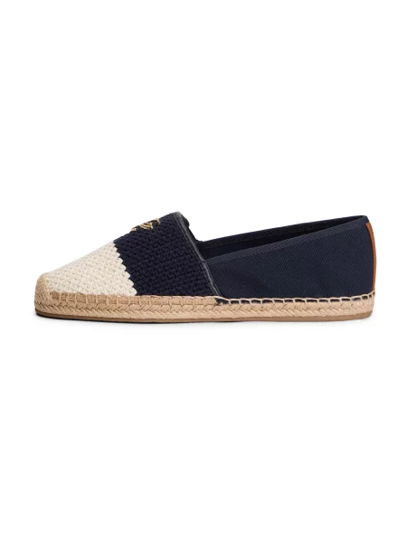 TOMMY HILFIGER Espadrile mornarska / naravno bela modra