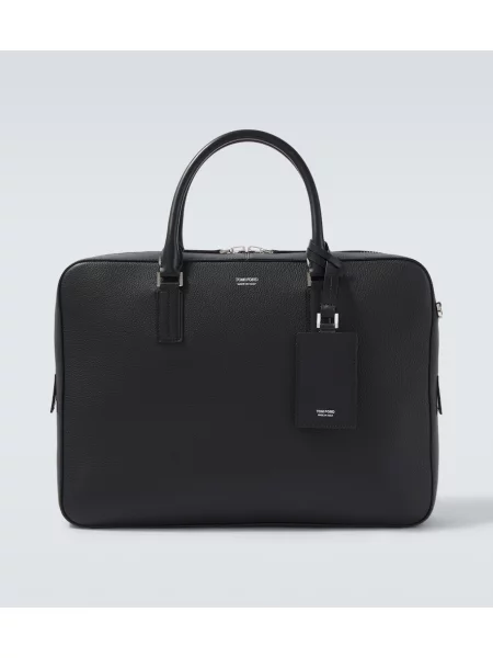 Servietă Tom Ford din piele negru