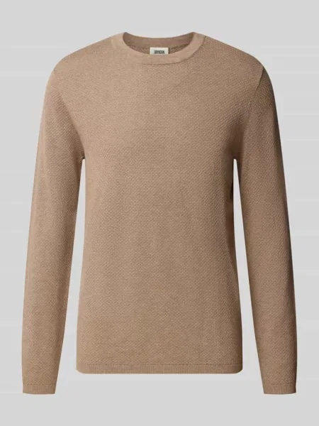 Sweter z dzianiny w kroju slim fit z czystej bawełny model DIAMOND' Drykorn