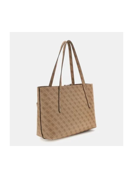 GUESS Shopper táska Brenton / világosbarna barna