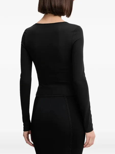 Top Just Cavalli s výstřihem do v černý