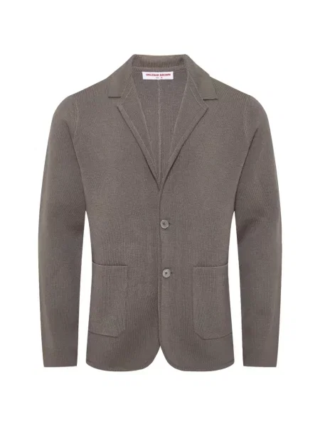 Sacou Orlebar Brown tricotate maro