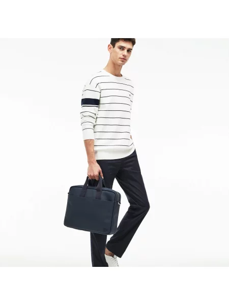 Lacoste Klasyczna Torba Na Komputer Unisex Petit Piqué czarna