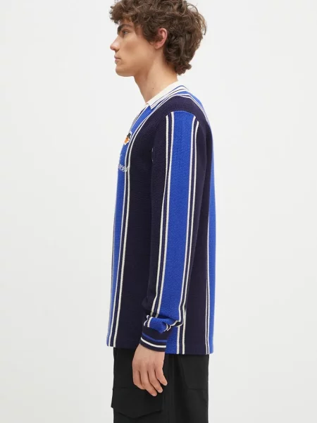 Filling Pieces sweter Knit Football Jersey lekki granatowy