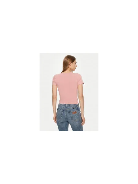 Guess Jeans Póló Regular Fit rózsaszín