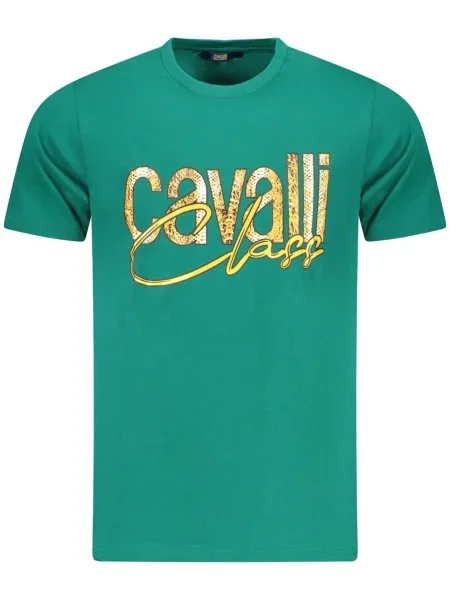Tricou Cavalli Class scurt verde