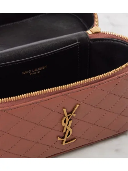 Geanta de piele Saint Laurent din piele roz