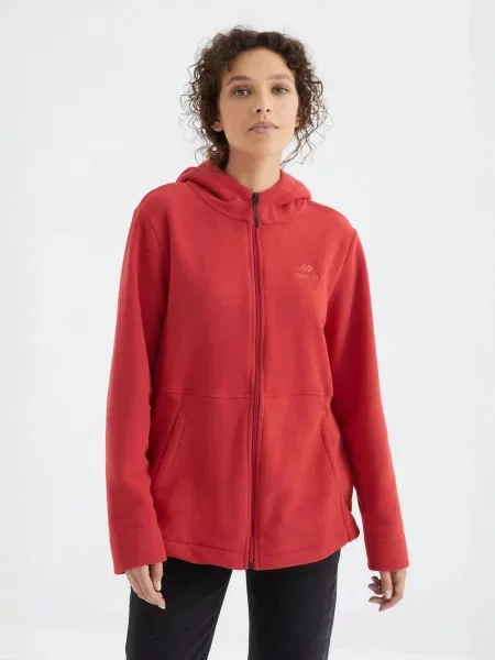 Tommy Life Flis jakna crvena