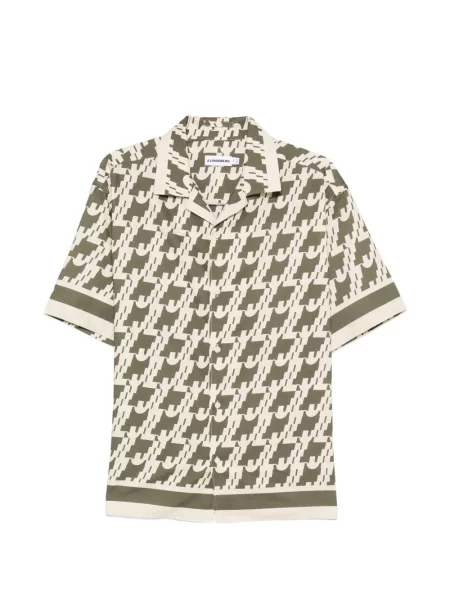 Риза J.lindeberg с принт зелено