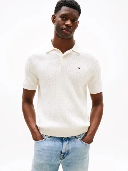 TOMMY HILFIGER Pulover alb