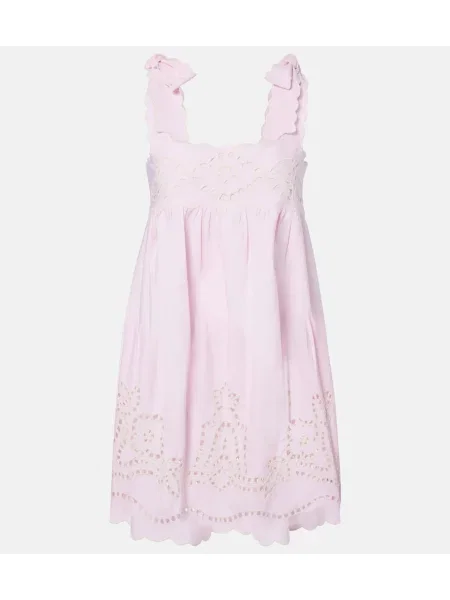 Rochie Juliet Dunn cu broderie roz