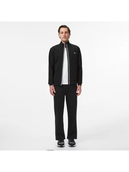 Lacoste Bluza Z Zamkiem Slim Fit czarna