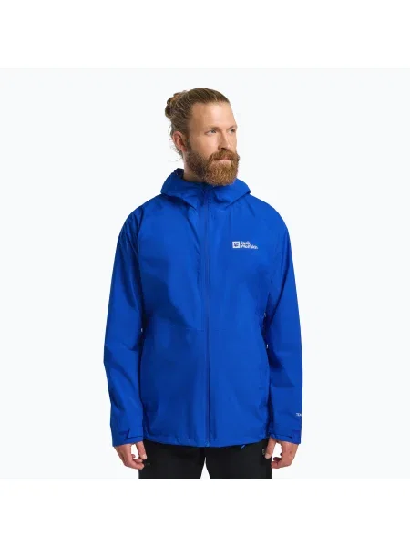 Мъжко дъждобранно яке Jack Wolfskin Prelight LT вибриращо синьо