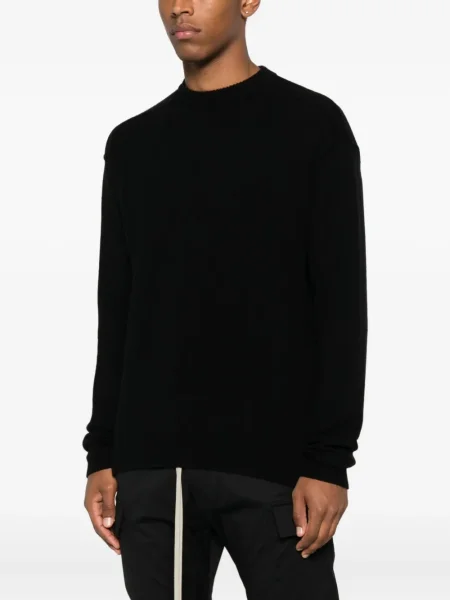 Pulover Rick Owens cu decolteu rotund negru