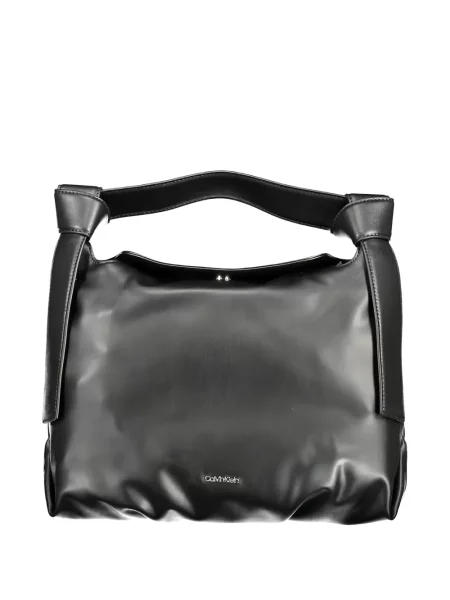 Geantă shopper Calvin Klein cu autograf negru