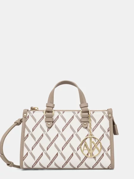 Armani Exchange geantă pentru femei bej
