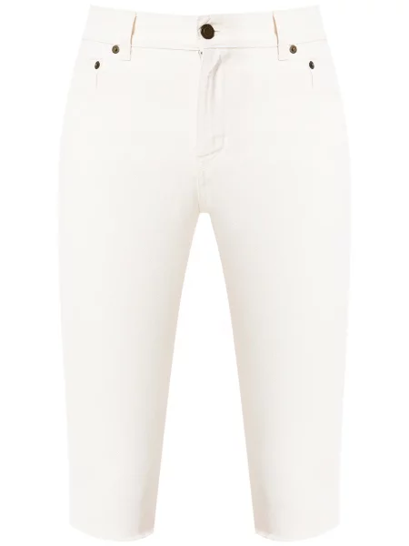 Pantaloni scurți Saint Laurent alb