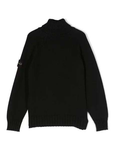 Sweter dziecięcy Stone Island czarny