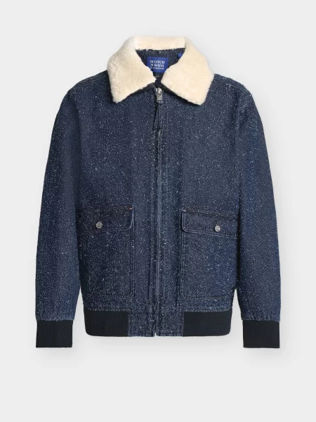 SCOTCH & SODA Geacă de primăvară-toamnă fildeş / bleumarin