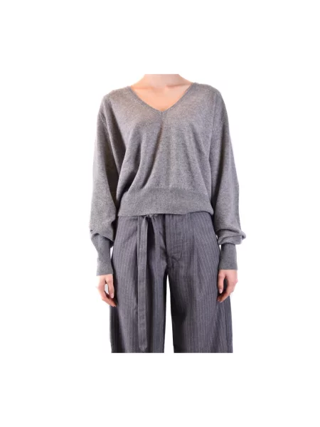 Sweter Laneus wełniany szary