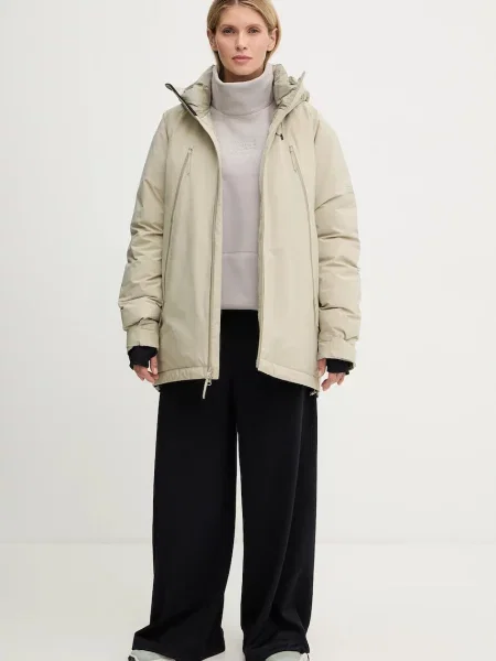 Páperová bunda Maison Margiela x Salomon béžová