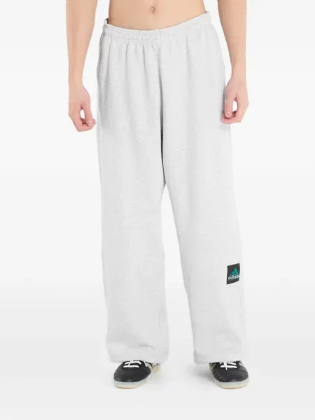 Długie legginsy Adidas z nadrukiem w paski niebieskie