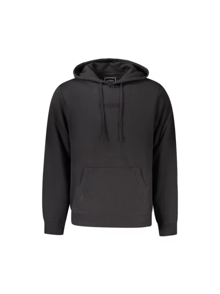 Jeansy Guess z kapturem z długim rękawem czarne