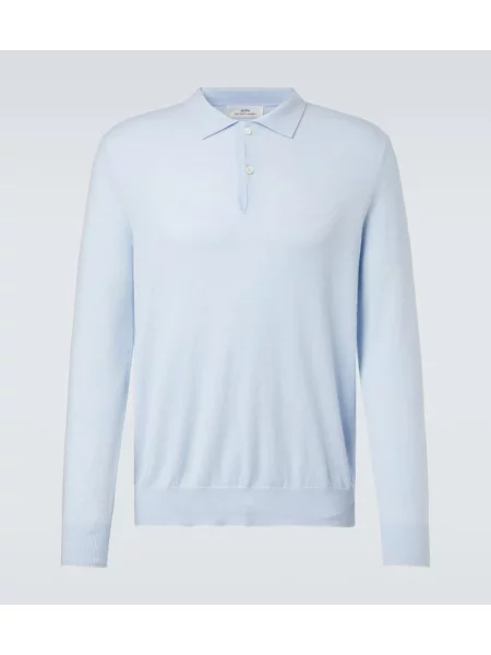 Pulover Arch4 din cașmir albastru