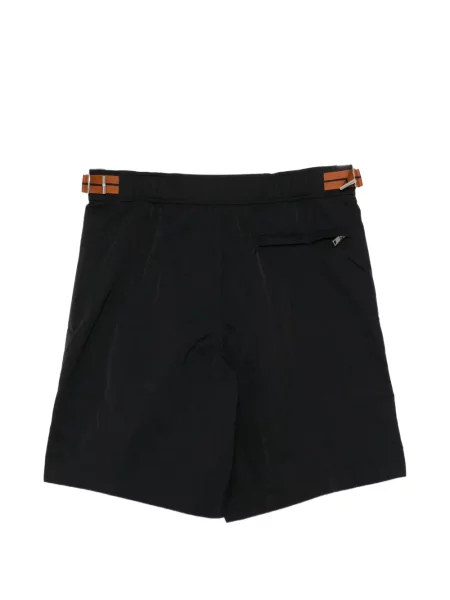 Slip de baie Zegna cu cataramă negru