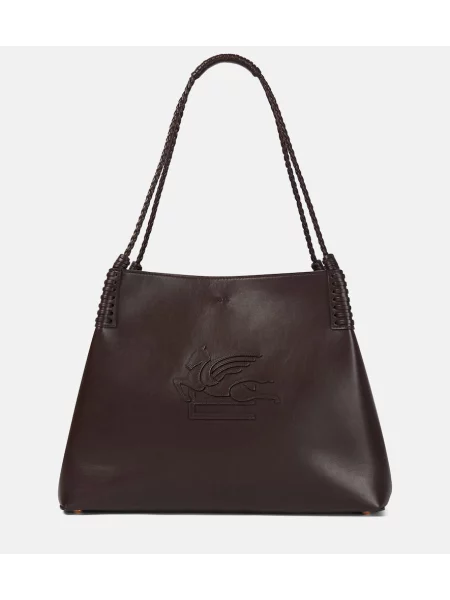 Geanta de piele Etro din piele maro