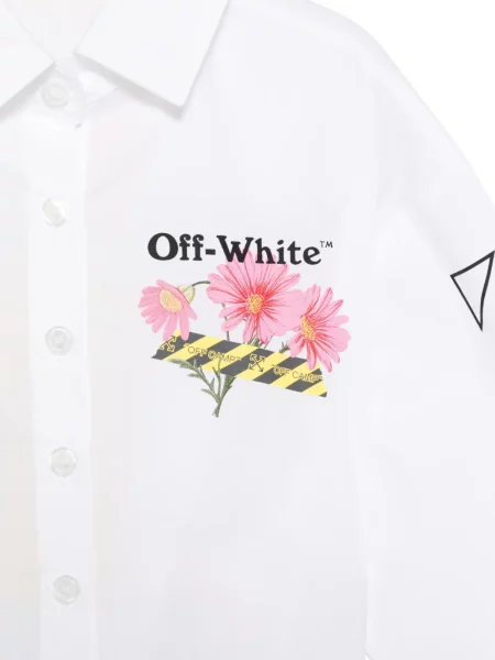 Top dziecięcy Off-white biały
