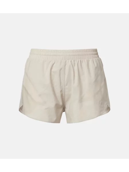 Pantaloni scurți Adidas By Stella Mccartney cu autograf bej