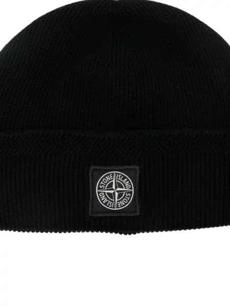 Căciulă Stone Island cu strasuri negru