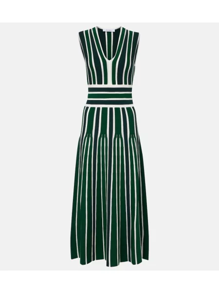 Rochie maxi Max Mara cu dungi de costum