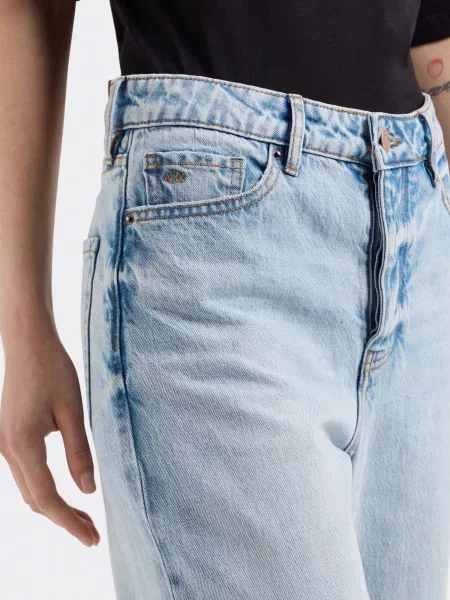 Бойфренди Armani Exchange бавовна/ліоцел синій