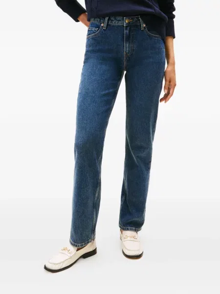 Jeansy straight leg Tommy Hilfiger niebieskie