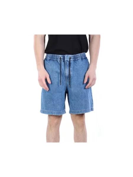 Szorty jeansowe Boss Orange niebieskie