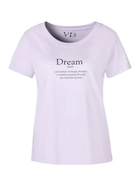 VIVANCE Bluză de noapte / mov pastel negru