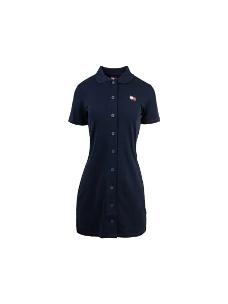 Rochie din denim Tommy Hilfiger albastru