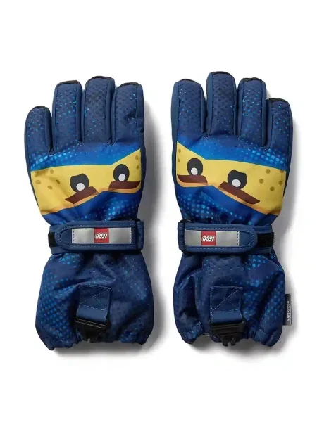 Detské rukavice LEGO Lwagan dark blue modrá