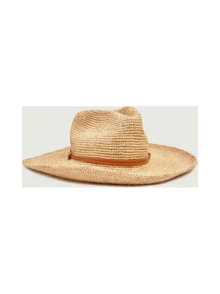 Weekend MaxMara Pălărie WKAGALANTE cu adaos de piele bej
