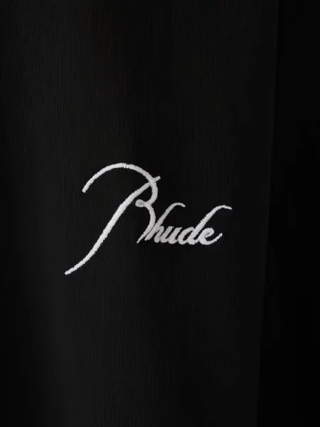 Długa koszulka Rhude z logo czarna