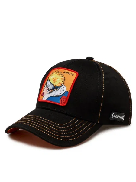 Шапка с козирка Capslab Naruto с апликация черно