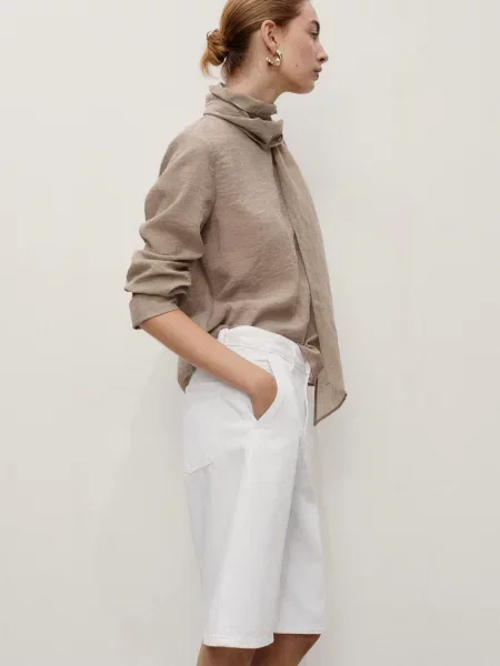 Шорти джинсові MANGO білий