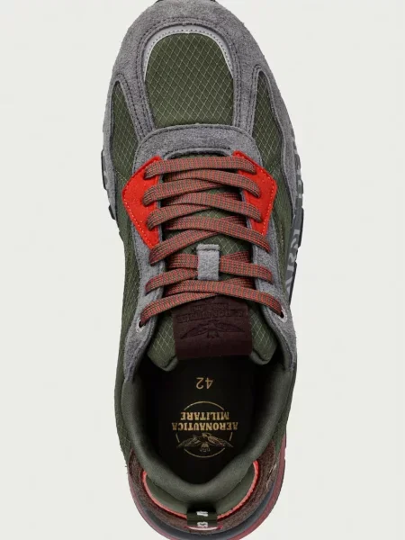 Aeronautica Militare Sneakers tornacipő | hasított bőr szürke